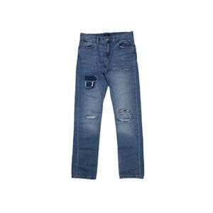 Polo Ralph Lauren Boy's 14/16 28×28 Sullivan Slim Patched Distressed Denim Jeans